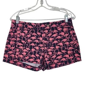 J. Crew Factory Blue Pink Flamingo Print Shorts 2